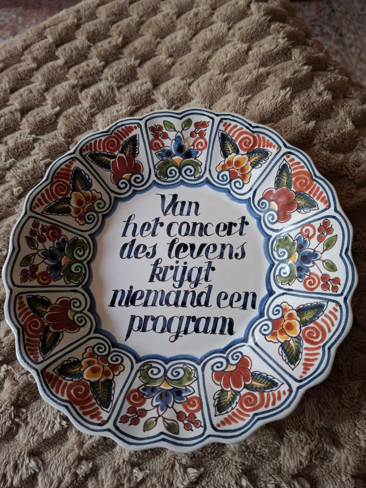 Makkumer aardewerk bord nr 127, Antiek en Kunst, Ophalen of Verzenden