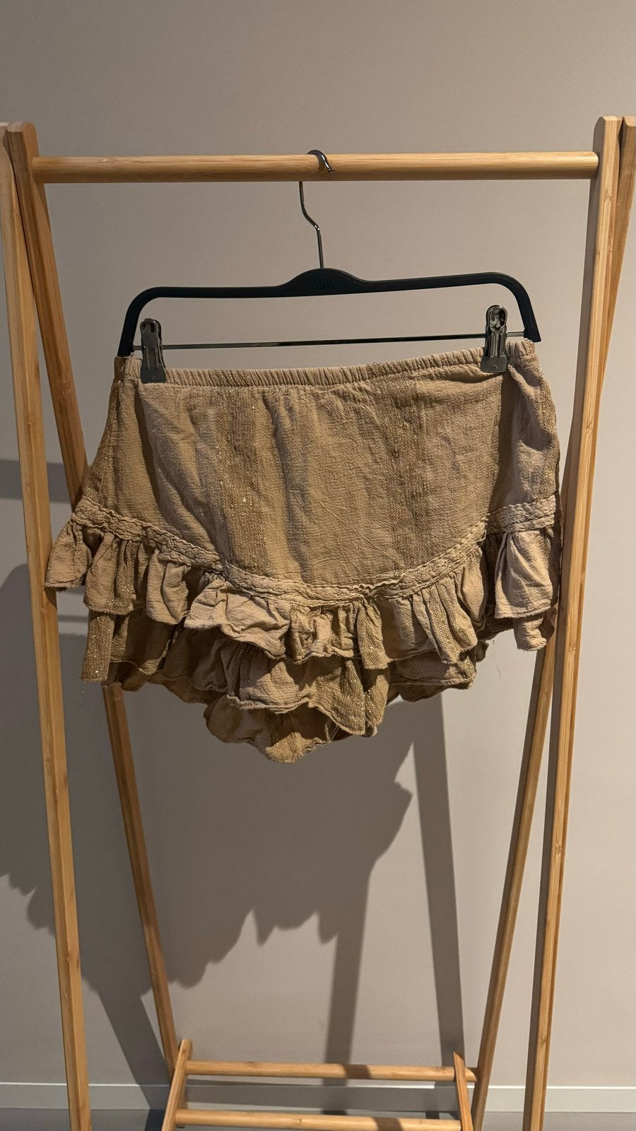 Made in Italy broek rokje, Ophalen of Verzenden, Zo goed als nieuw, Beige, Boven de knie