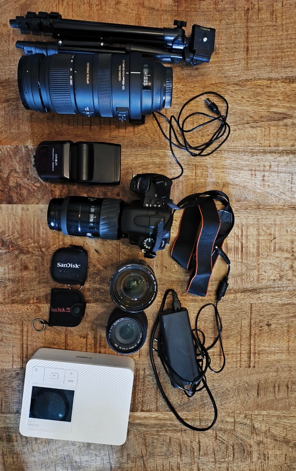 Sony spiegelreflex-camera met toebehoren, Audio, Tv en Foto, Fotocamera's Digitaal, Ophalen, Geheugenkaart, Gebruikt, Spiegelreflex