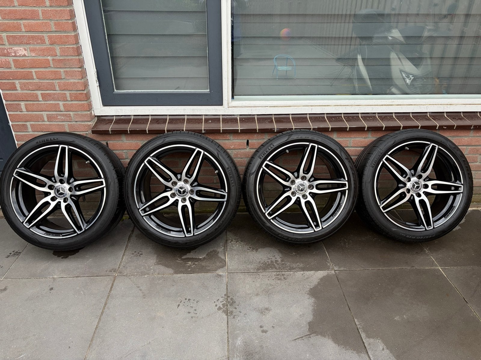Mercedes-Benz velgen W213 S213 19 inch E43 E53 AMG PIRELLI, Auto-onderdelen, Banden en Velgen, Gebruikt, 275 mm, *, Personenwagen