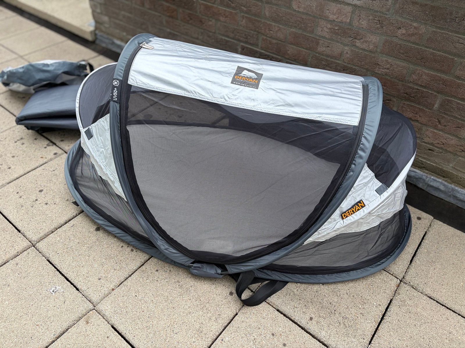 Deryan Travel Cot Peuter Luxe - Lichtgewicht Reisbedje, Caravans en Kamperen, Tenten, Ophalen, Zo goed als nieuw, Tot en met 2