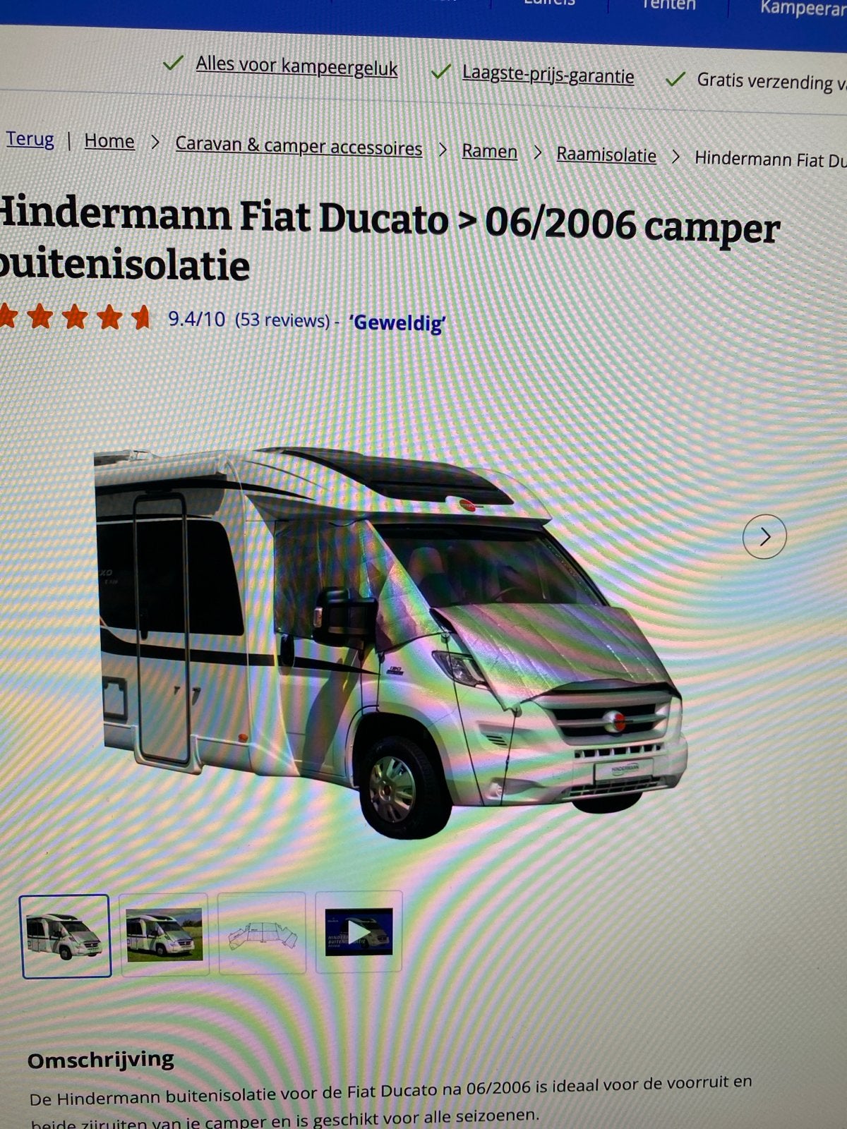 Hindermann buitenisolatie voor Ducato, Boxet en Jumper., Ophalen, Zo goed als nieuw