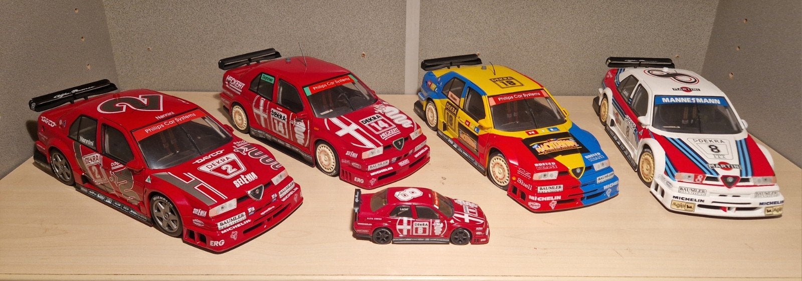 ​Prachtige Set Alfa Romeo 155 V6 TI DTM - UT Models 1:18 & M, Overige merken, Auto, 1:32 tot 1:50, Ophalen of Verzenden