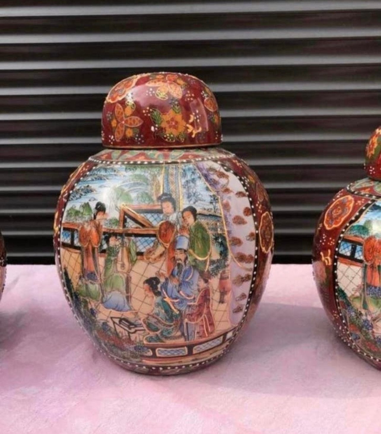 3 antieke gember potten, Antiek en Kunst, Ophalen of Verzenden