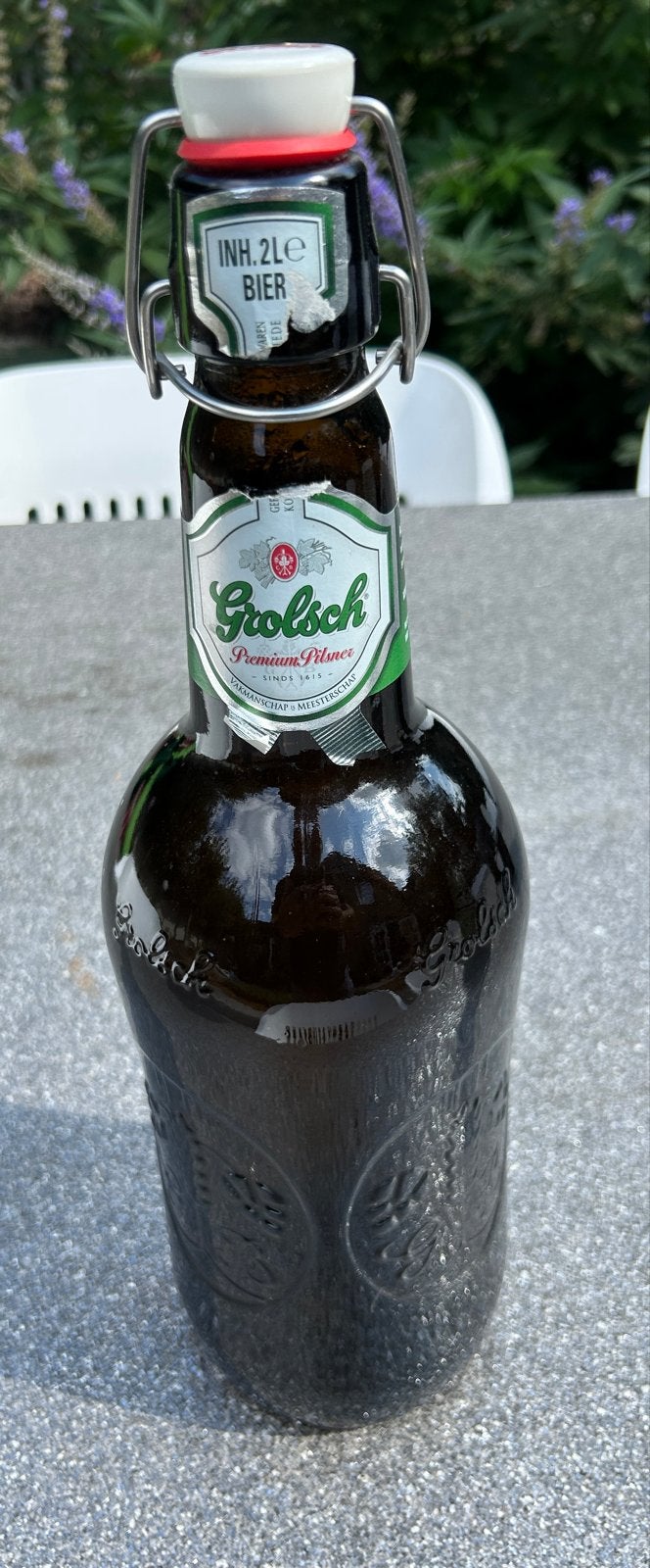 Grolsch Premium Pilsner 2 Liter Magnum Beugelfles, Ophalen of Verzenden, Gebruikt