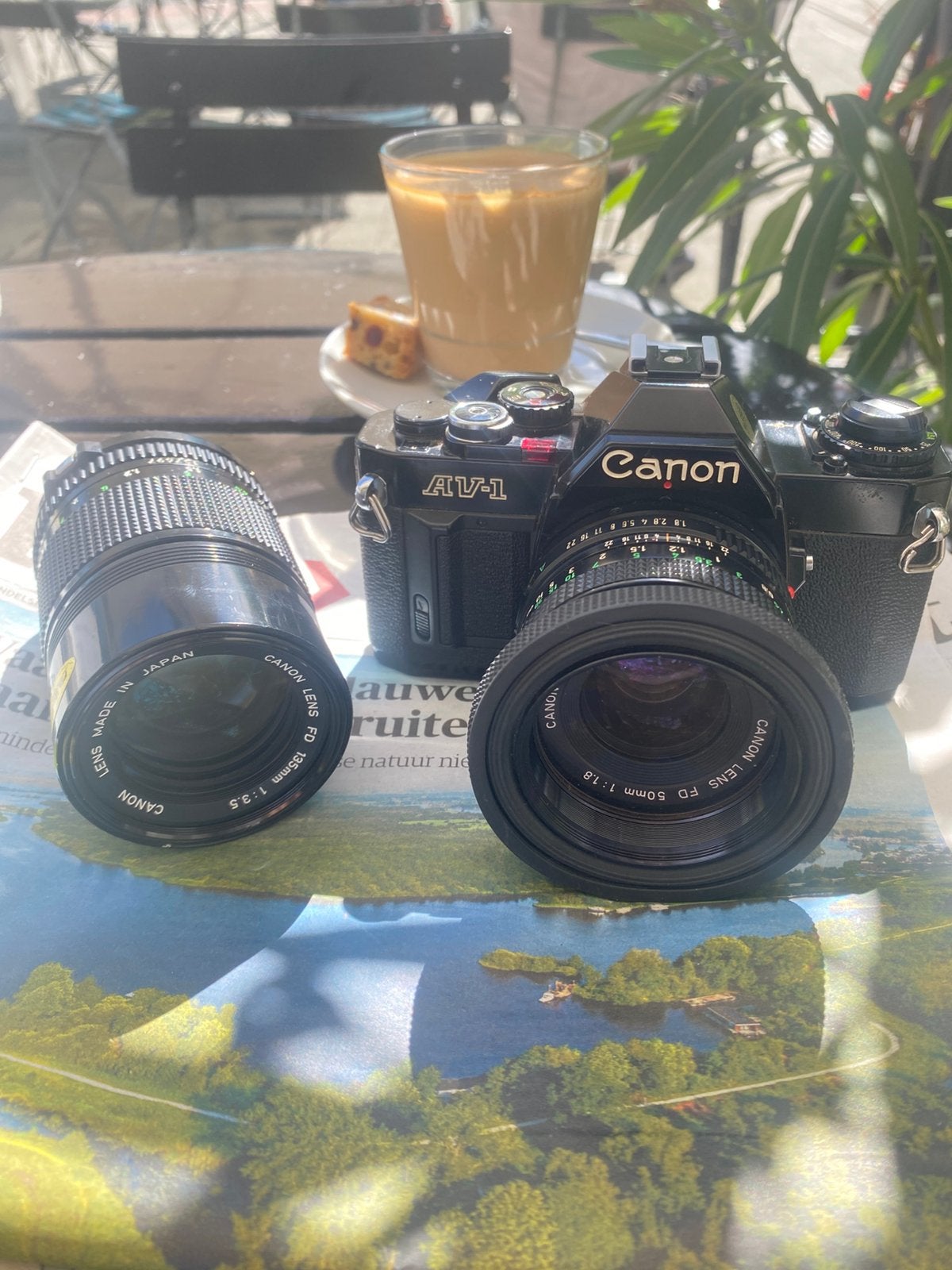 Te koop Canon AV-1, Audio, Tv en Foto, Fotocamera's Analoog, Ophalen of Verzenden, Gebruikt, Spiegelreflex, Canon