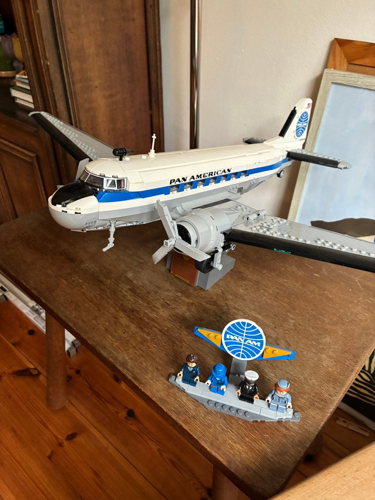 LEGO Pan American Douglas DC-3 passagiersvliegtuig, Ophalen, Zo goed als nieuw