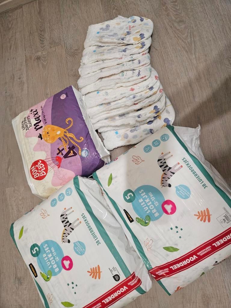 Luiers en luierbroekjes pakket - diverse maten, Ophalen, Nieuw