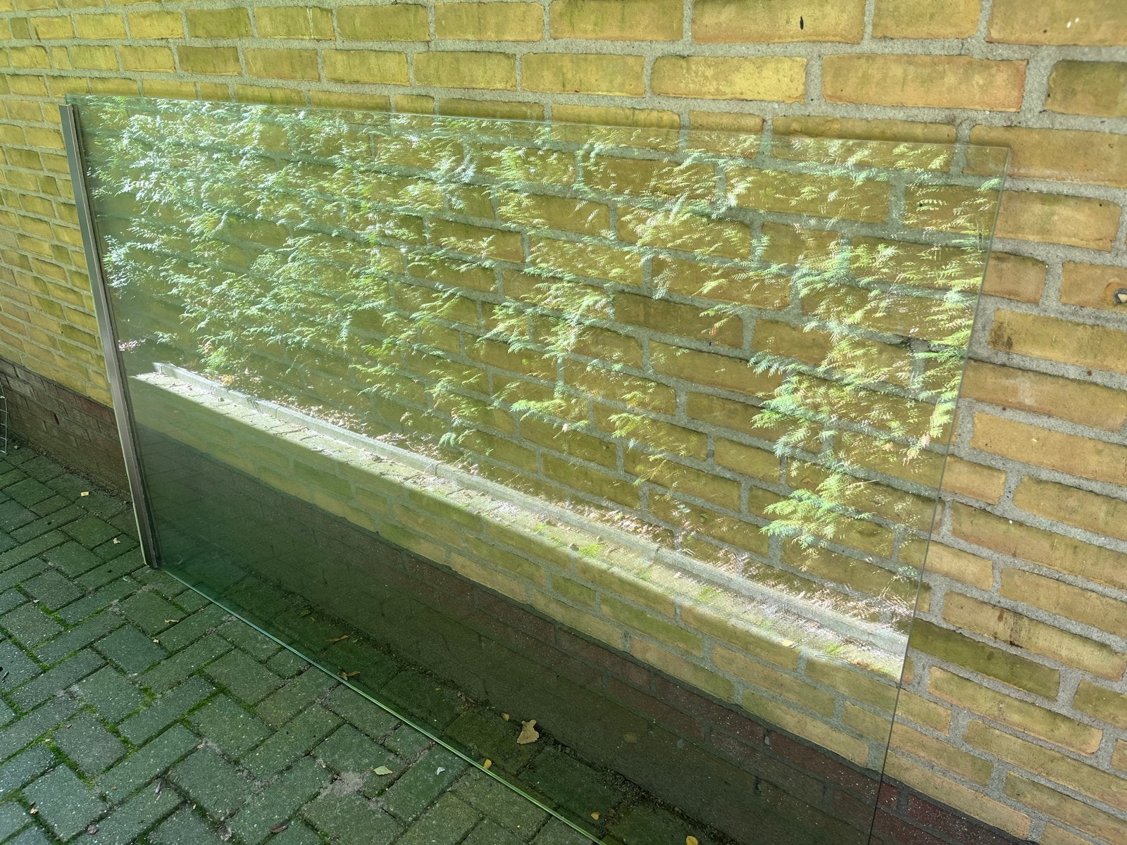 Grote glasplaat (voormalige douchewand) 125 x 202 x 0,5, Ophalen, Gebruikt, 120 tot 160 cm, Glasplaat