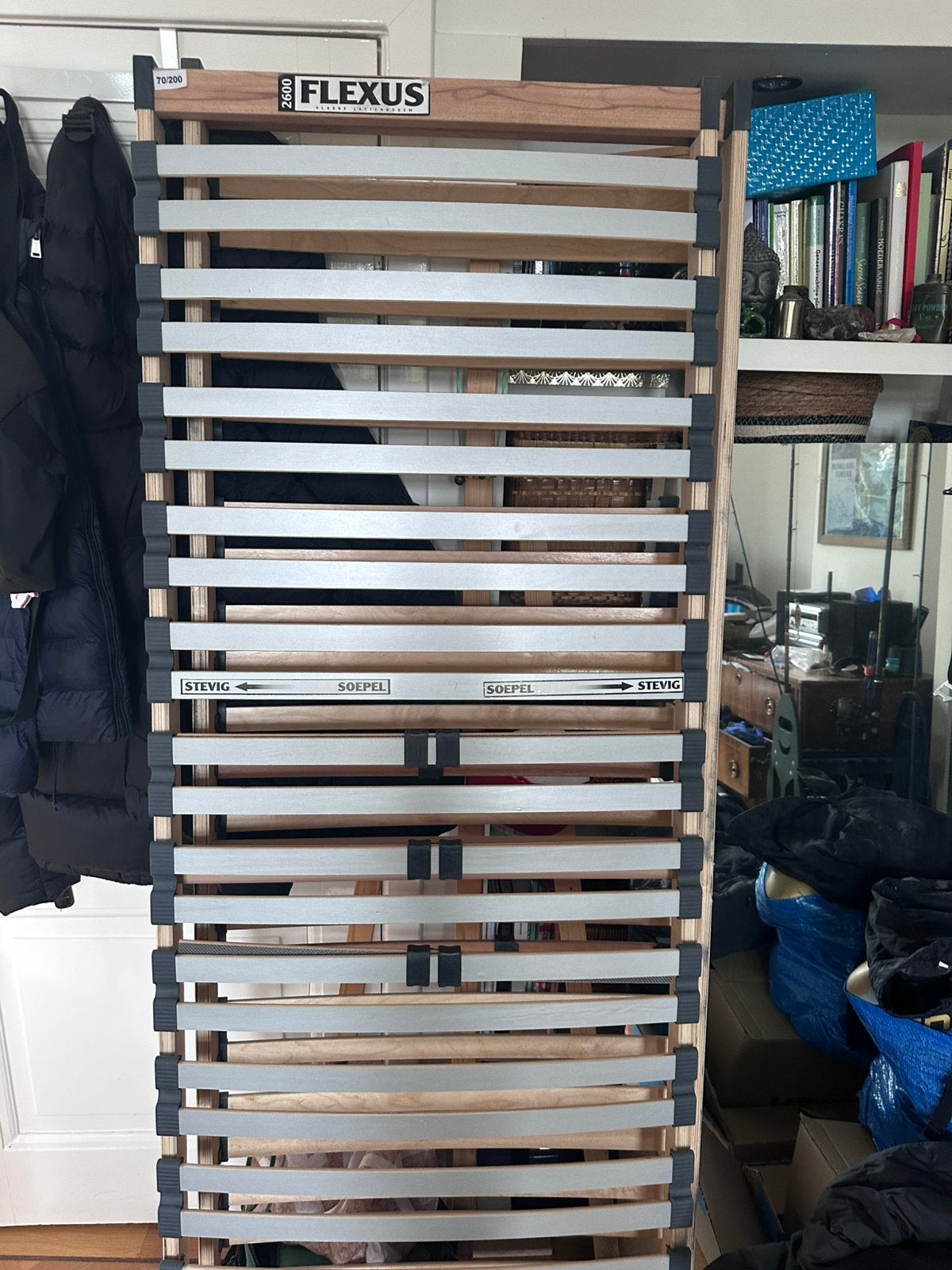 2x flexus vlakke lattenbodem 70/200 in totaal 140/200, Ophalen, Zo goed als nieuw, Tweepersoons, 140 cm