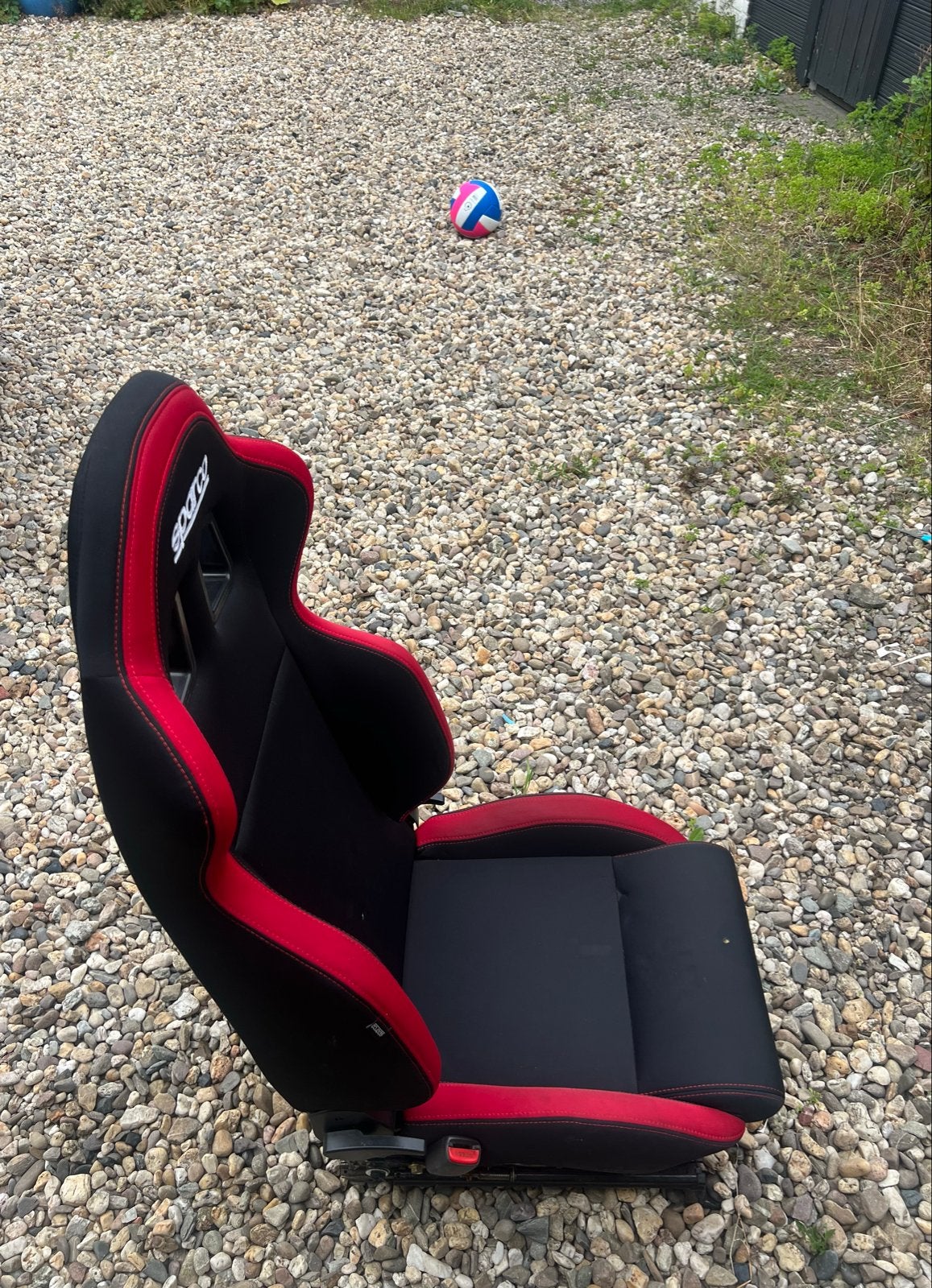 Sparco sportstoel universeel - rood/zwart met brandgaatje, Ophalen, Gebruikt, Universele onderdelen
