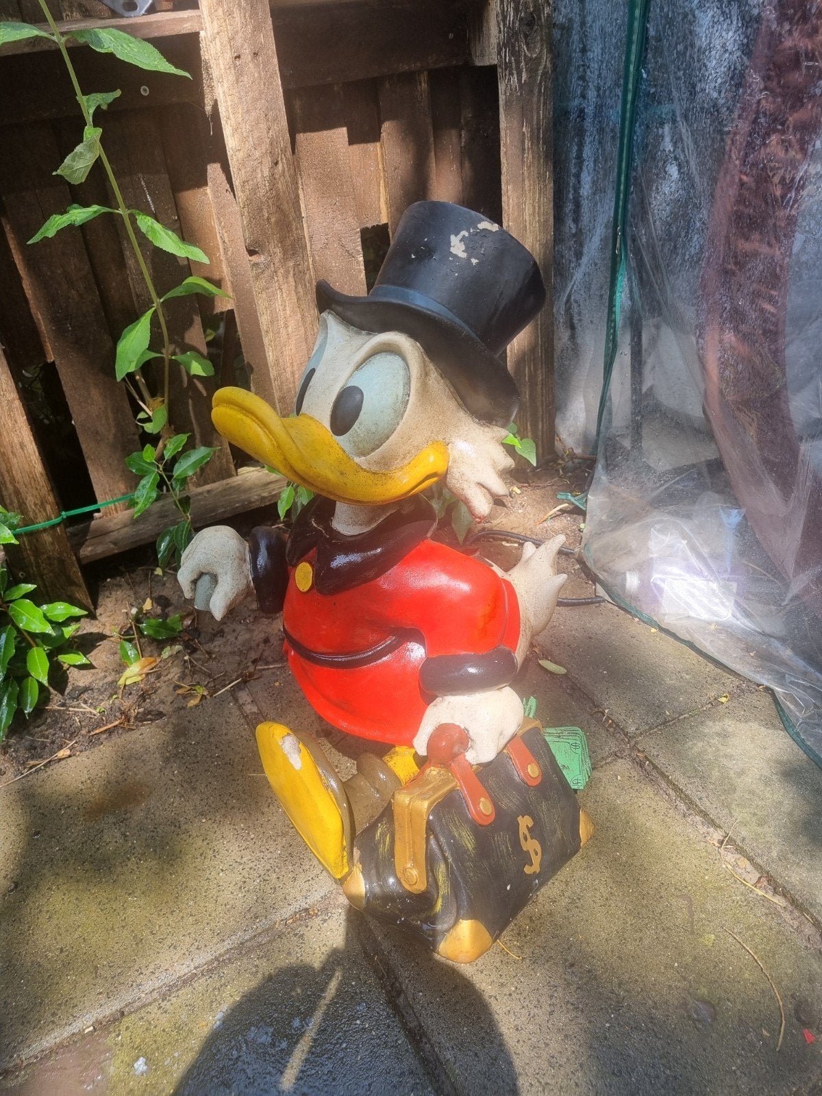 Vintage Dagobert Duck scrooge beeld - zeldzaam, Ophalen