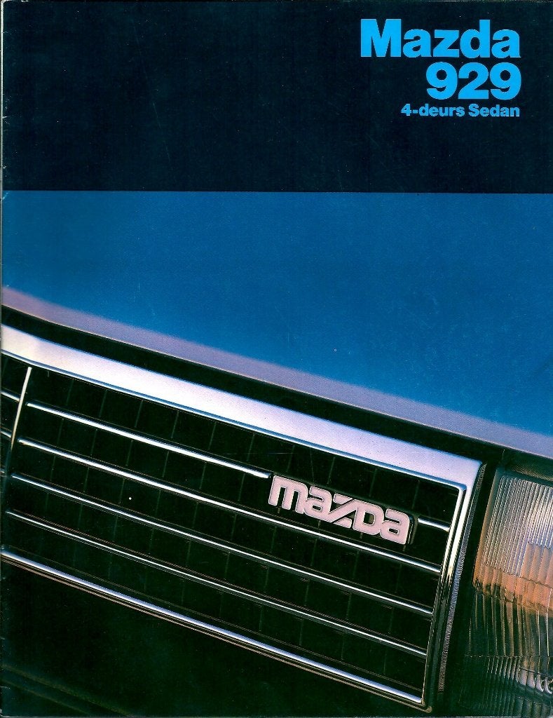Folder Mazda 929 1981, Ophalen of Verzenden, Gelezen, Mazda