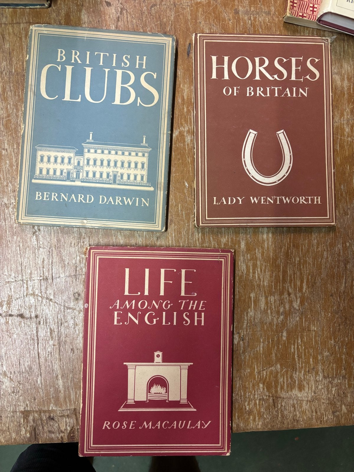 Vintage Boeken: British Clubs, Horses of Britain, Life Engli, Ophalen of Verzenden, Gelezen, Europa overig