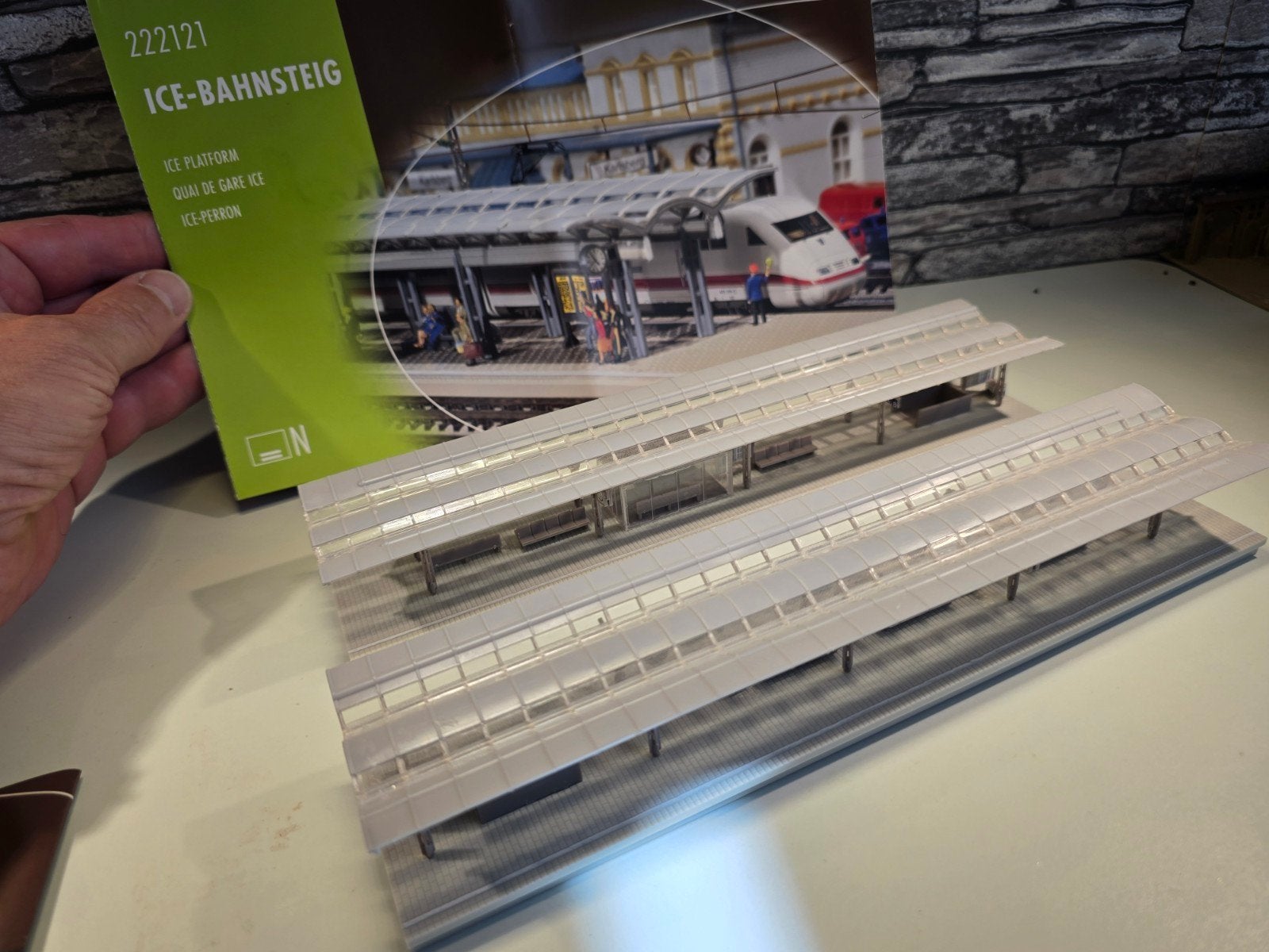 Ice perron nieuw 50 cm N spoor trein 1:160, Ophalen of Verzenden, Zo goed als nieuw, Gelijkstroom, Overige merken
