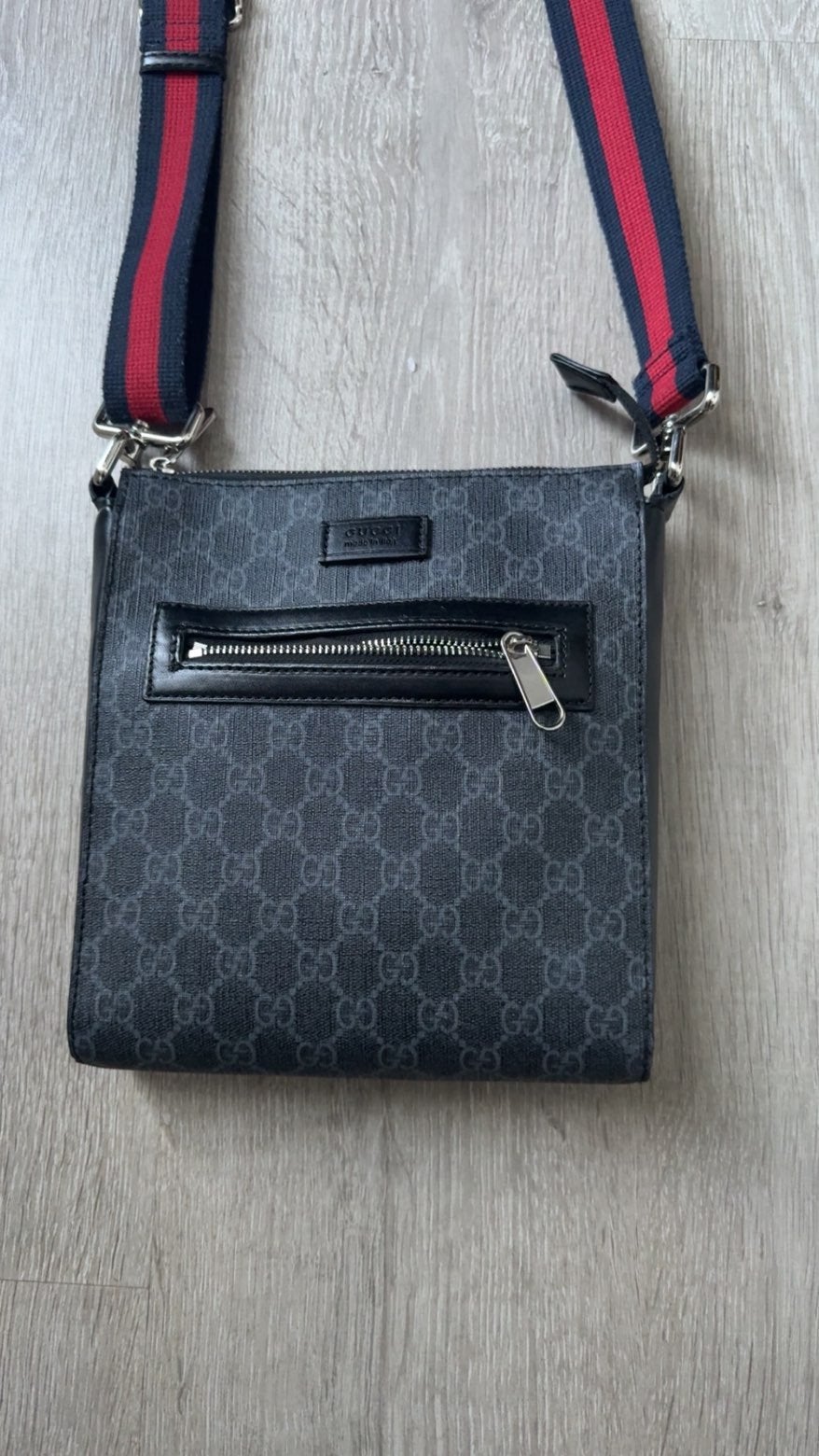 Gucci GG  Messenger Tas - Zwart, Ophalen of Verzenden, Zo goed als nieuw, Zwart, Schoudertasje