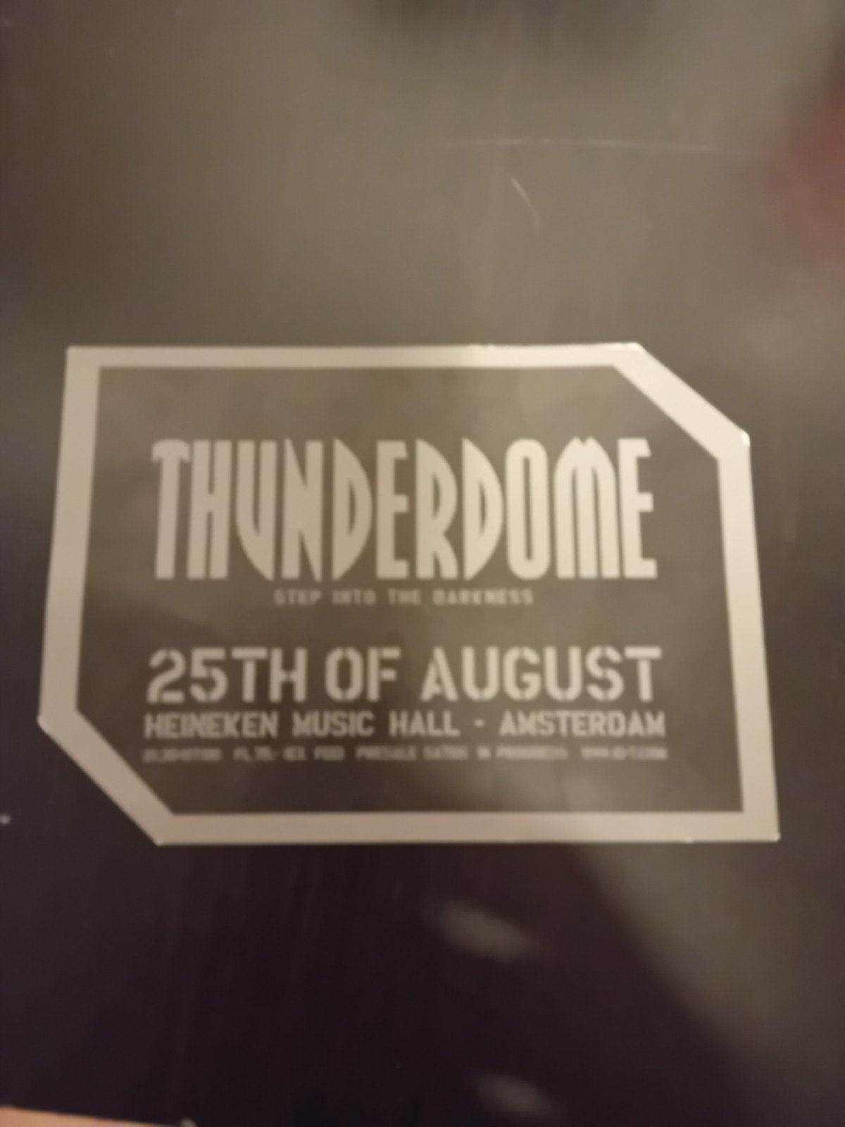 thunderdome flyer kaartje, Ophalen of Verzenden