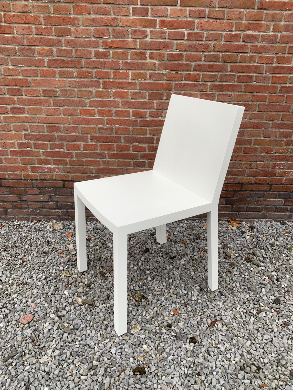 Bianca; witte design stoel van Crassevig, Ophalen, Zo goed als nieuw