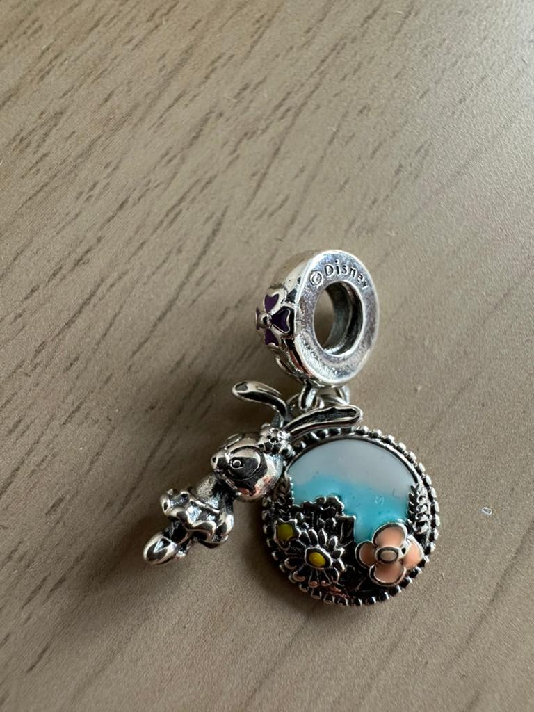 Pandora disney bedel, Ophalen of Verzenden, Zo goed als nieuw, Zilver, Pandora