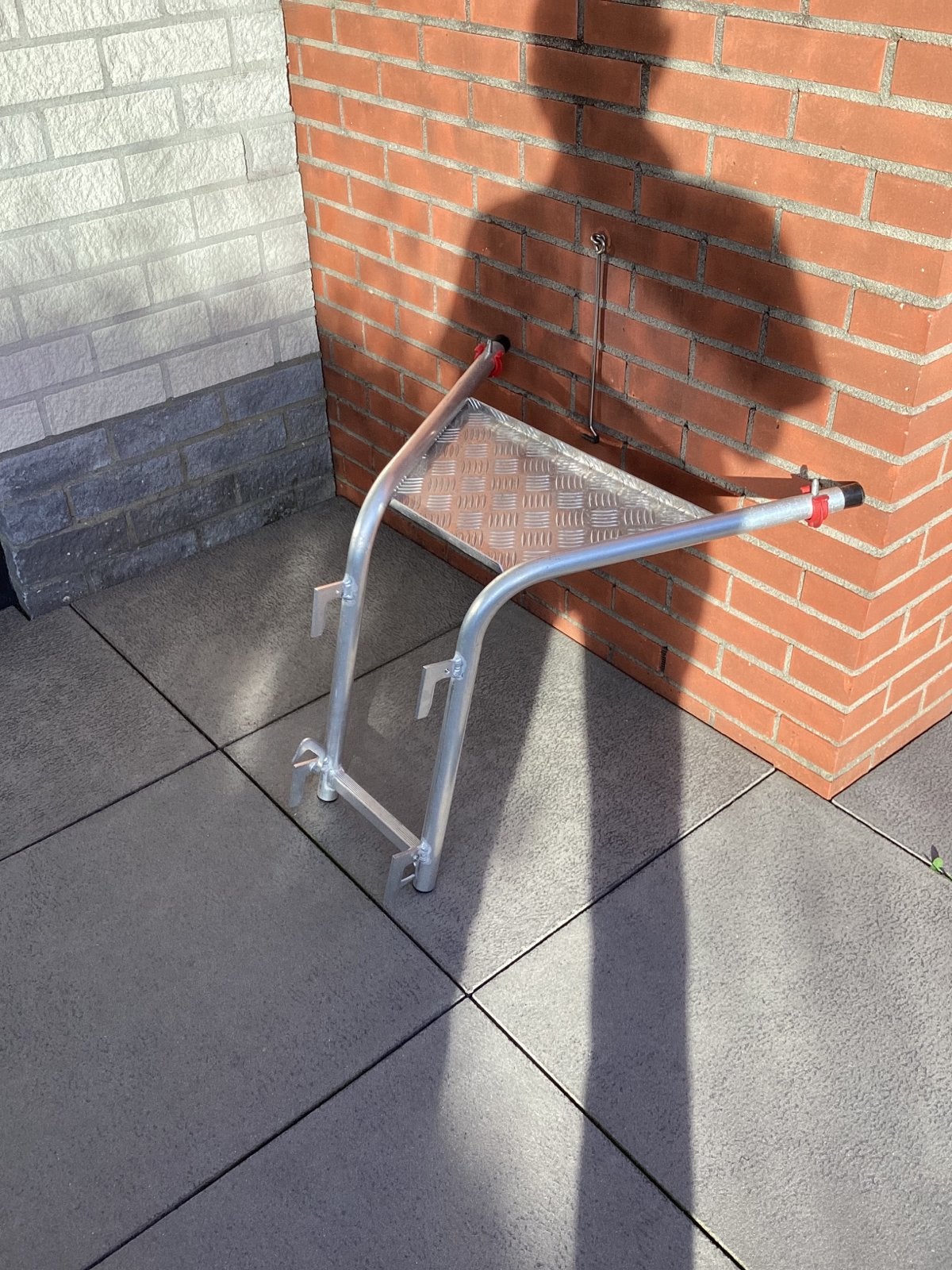 Aluminium werkplatform voor ladder of steiger, Ophalen, Zo goed als nieuw, Trap, Minder dan 2 meter