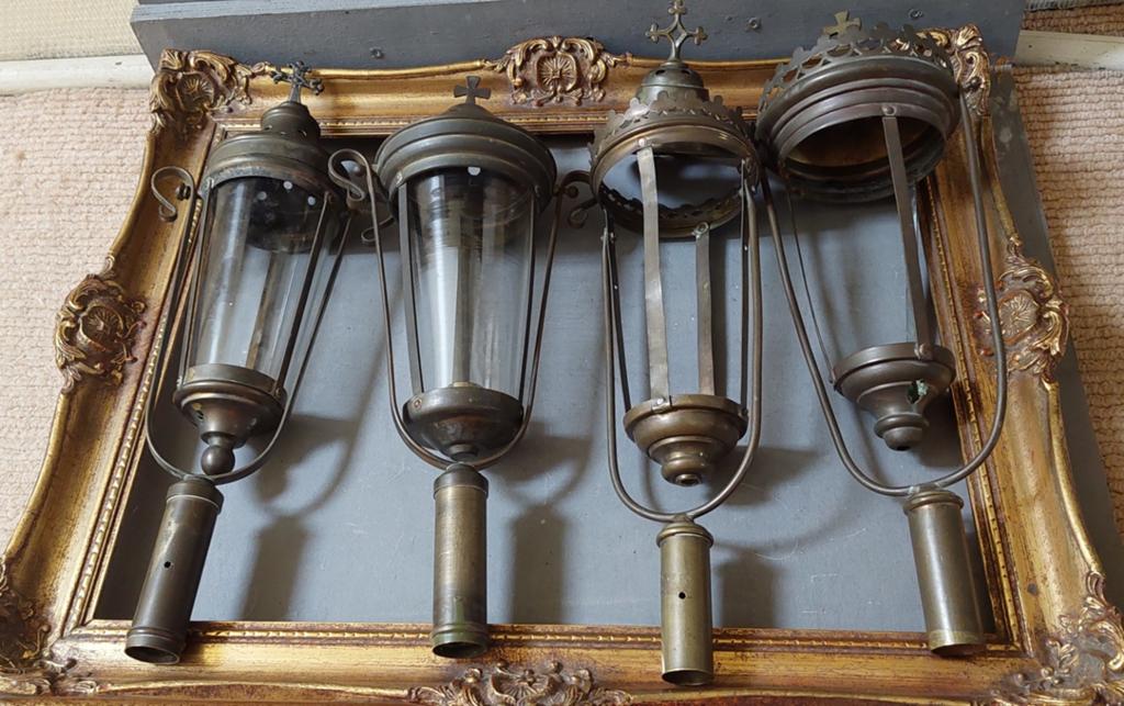 Antieke Processielantaarns - Set van 4, Ophalen of Verzenden