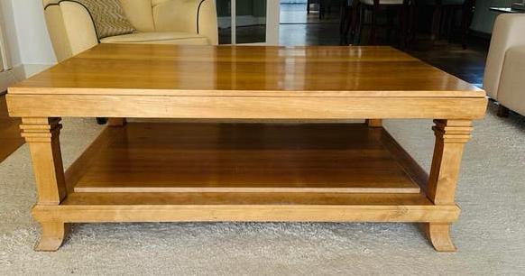 Salontafel kersenhout naar ontwerp van Frank Lloyd Wright, Ophalen, Gebruikt, 100 tot 150 cm, Vierkant