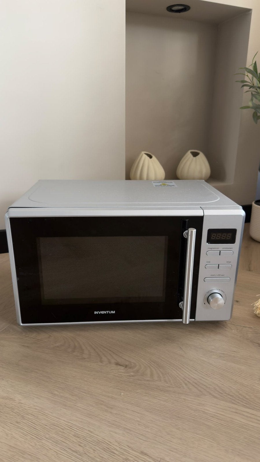 Inventum magnetron, Witgoed en Apparatuur, Ophalen of Verzenden, Draaiplateau, Vrijstaand, Magnetron