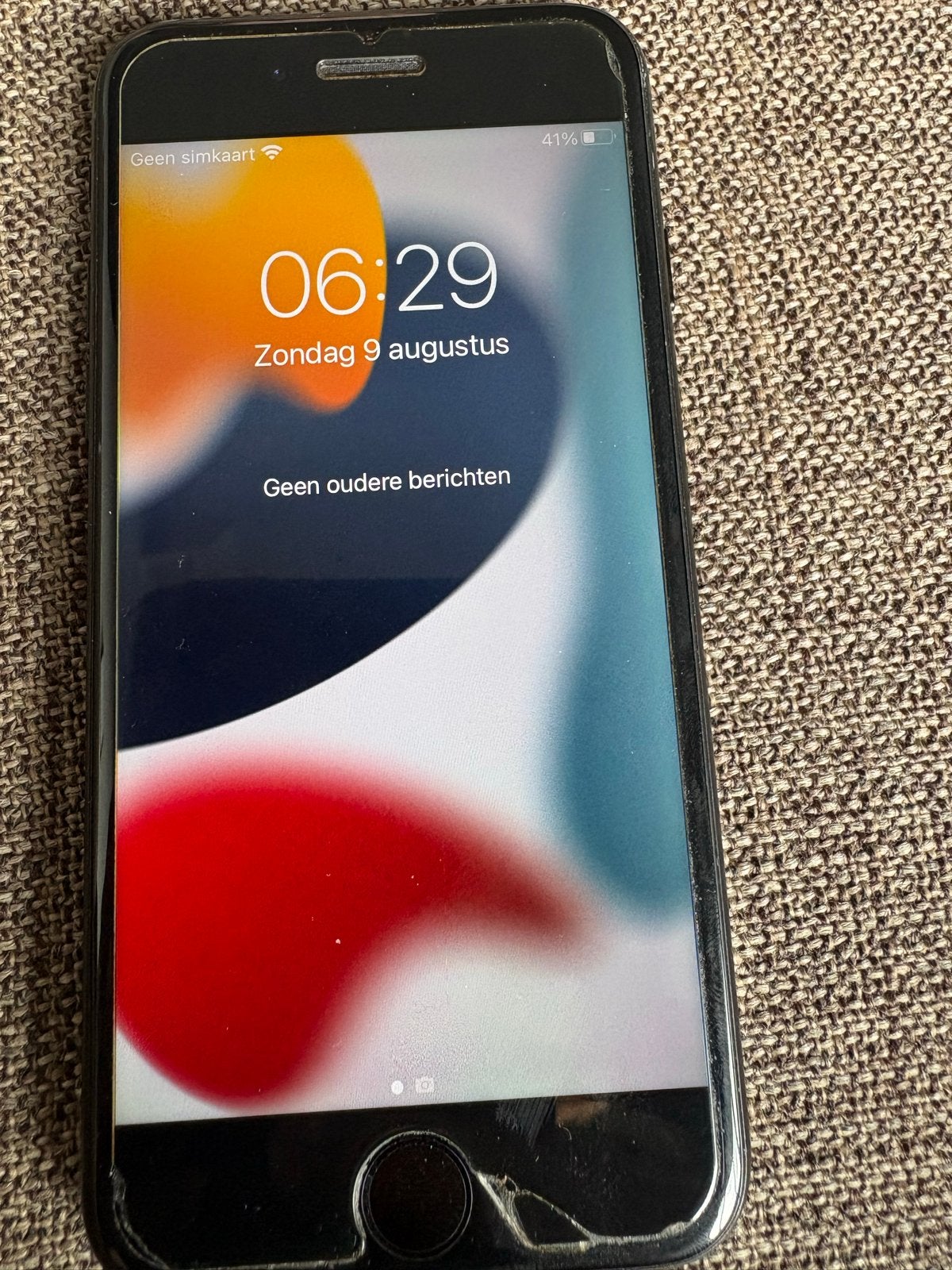 iPhone 7 Zwart met screenprotector, Telecommunicatie, Mobiele telefoons | Apple iPhone, Gebruikt, Zwart, 32 GB, Ophalen of Verzenden
