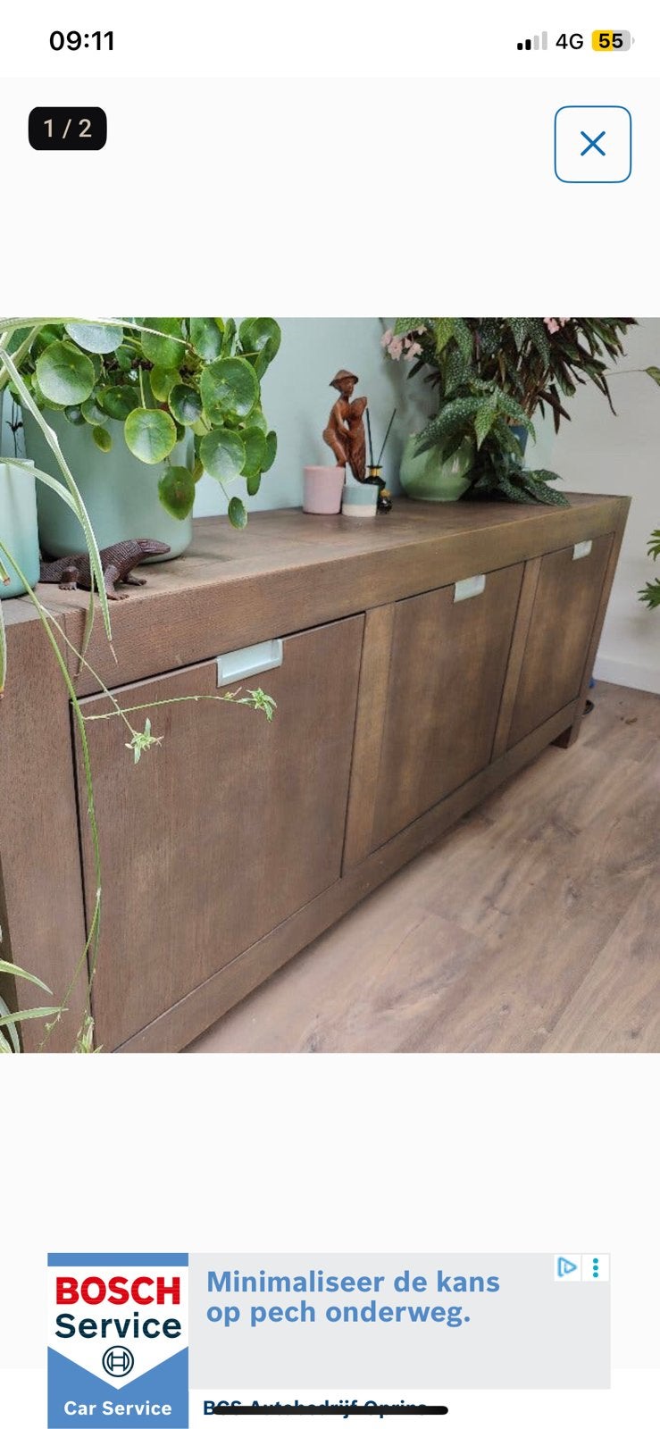 Dressoir goossens eiken, Ophalen, Gebruikt, 25 tot 50 cm
