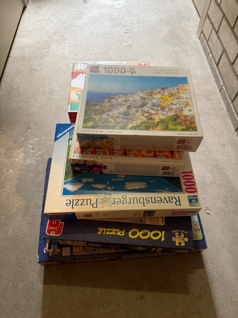 Diverse Legpuzzels - 1000 stukjes, Ophalen, 500 t/m 1500 stukjes, Gebruikt, Legpuzzel