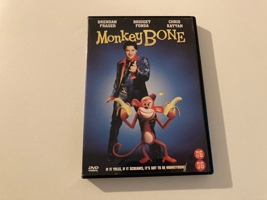 Monkey Bone - Brendan Frasier DVD, Alle leeftijden, Ophalen of Verzenden, Zo goed als nieuw, Romantische komedie