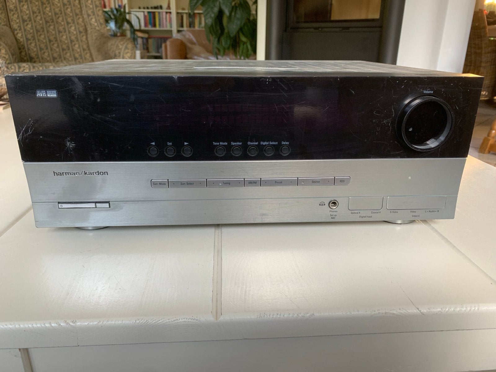 Harman Kardon AVR 347 versterker receiver met hdmi, Audio, Tv en Foto, Overige merken, Gebruikt, Ophalen of Verzenden, 60 tot 120 watt