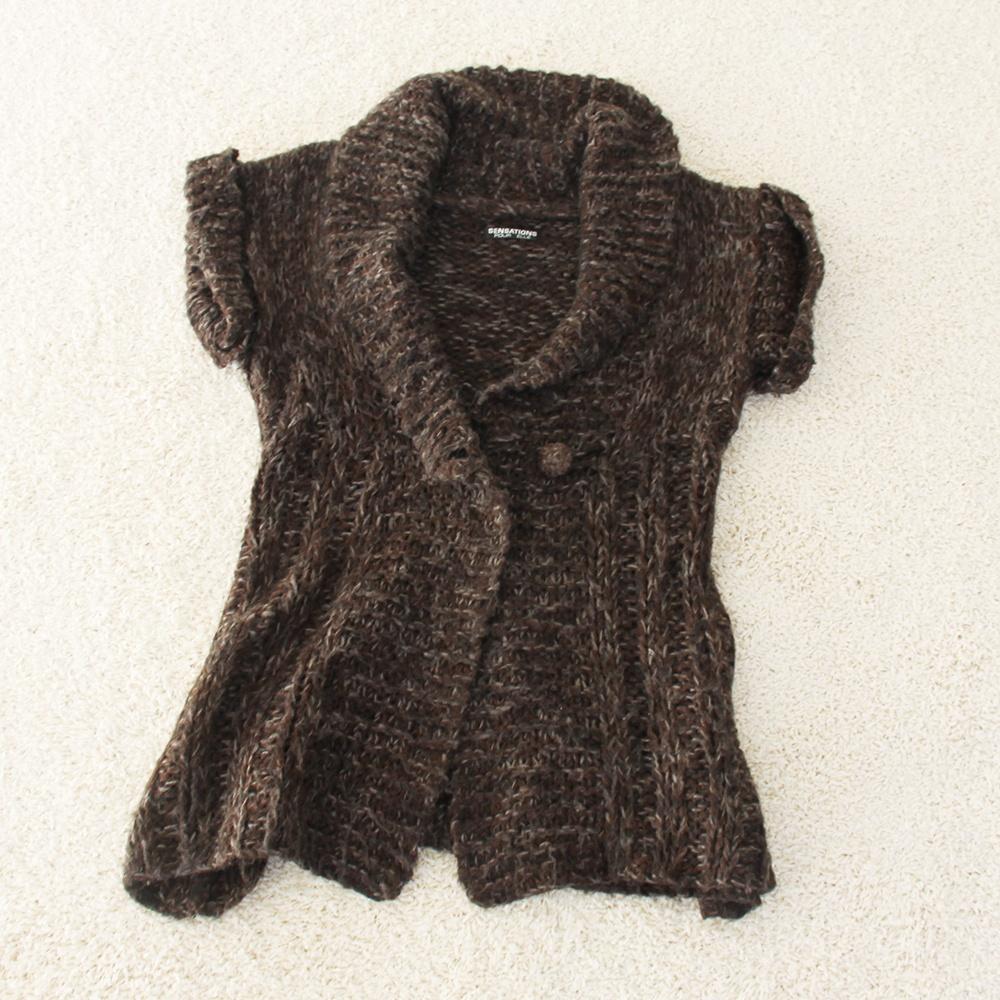 Warm Sensations Pour Elle Vest (L) € 15,-, Sensations Pour Elle, Bruin, Maat 42/44 (L), Ophalen of Verzenden
