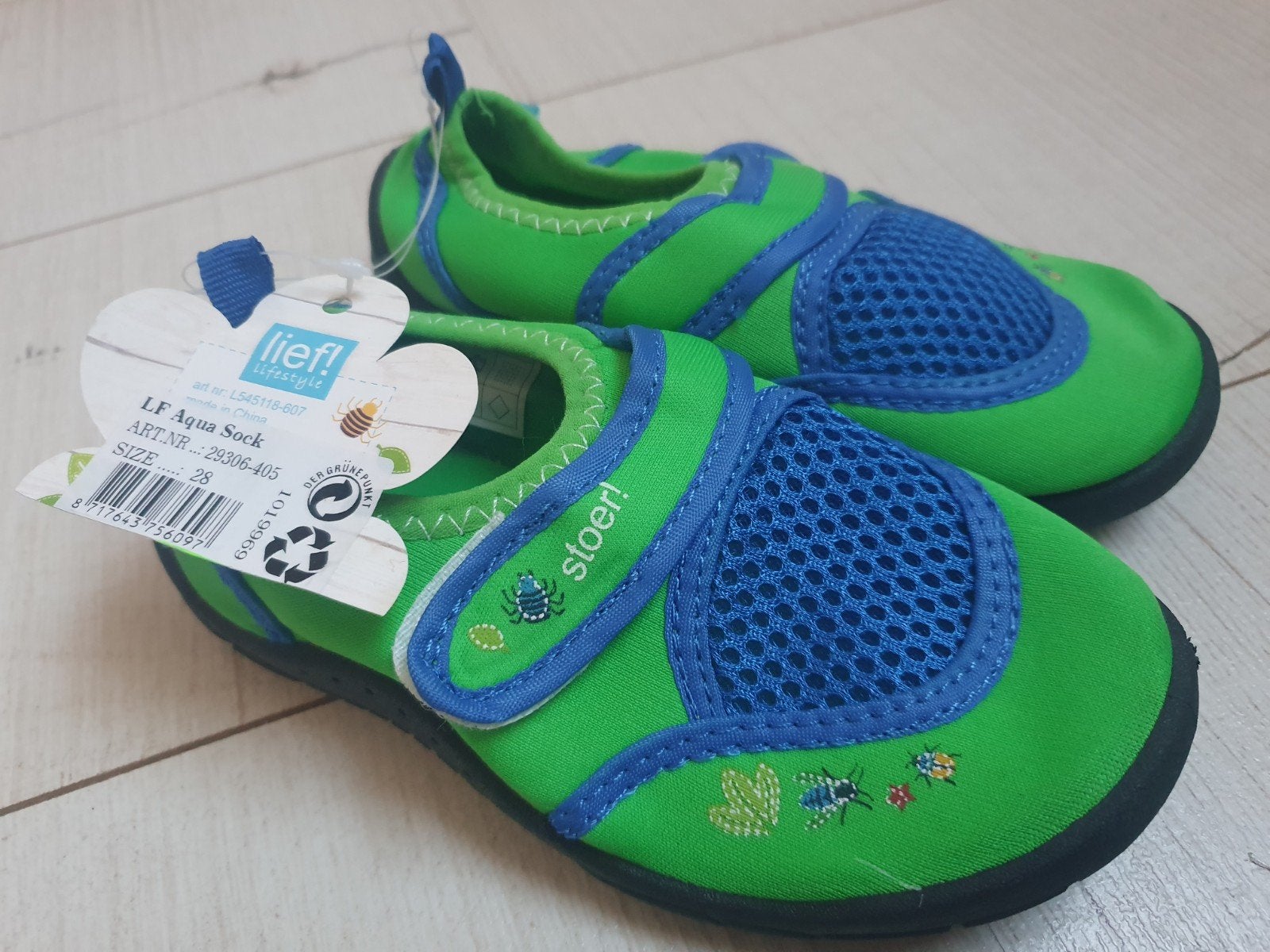 Blauw/ groene waterschoenen mt 28 (LIEF Lifestyle/ NIEUW), Ophalen, Nieuw, Kind, LIEF LIfestyle