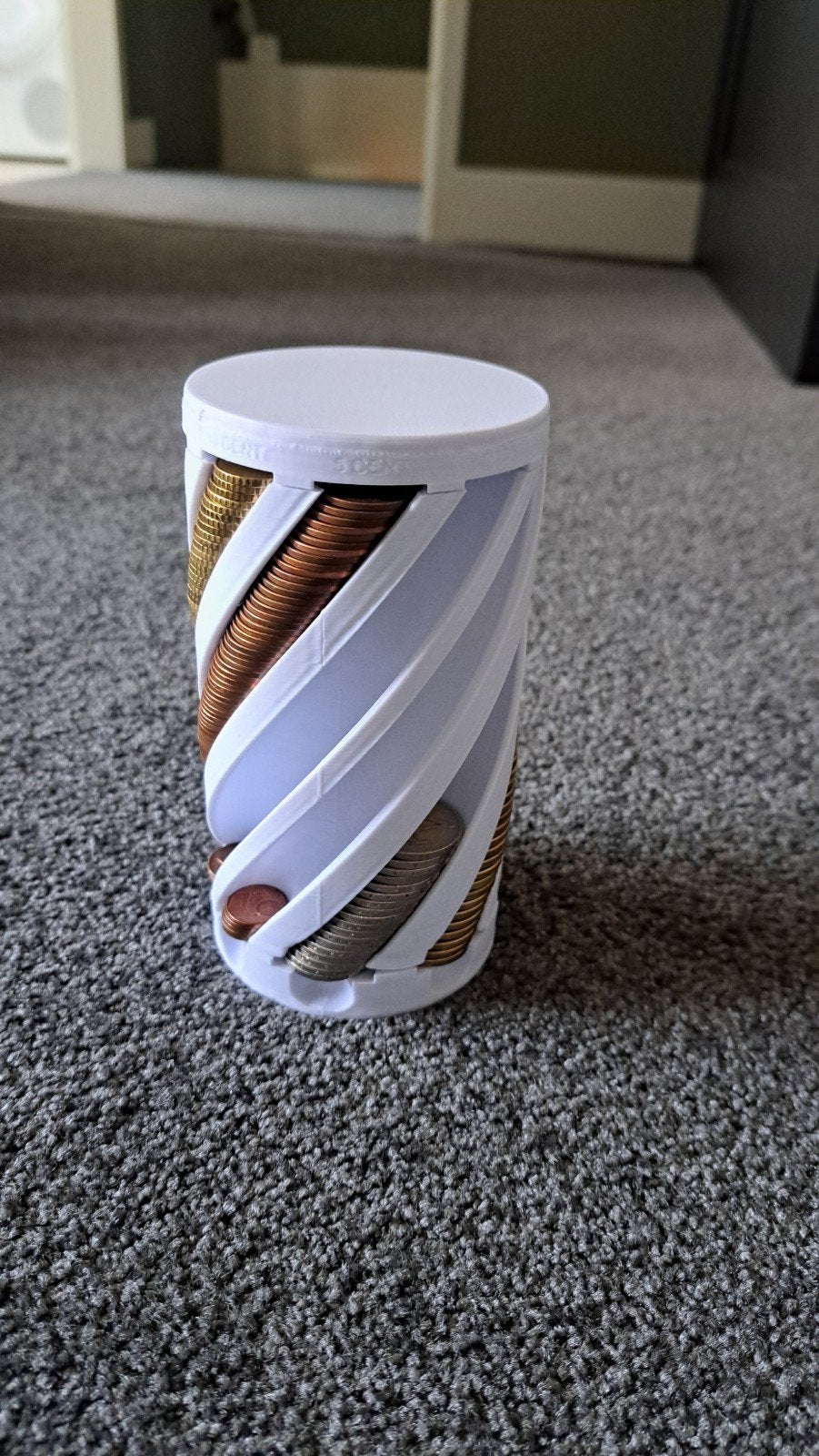 3D Geprinte Spaarpot voor alle Euromunten (ook in het zwart), Ophalen, Nieuw, Kunststof, Overige thema's
