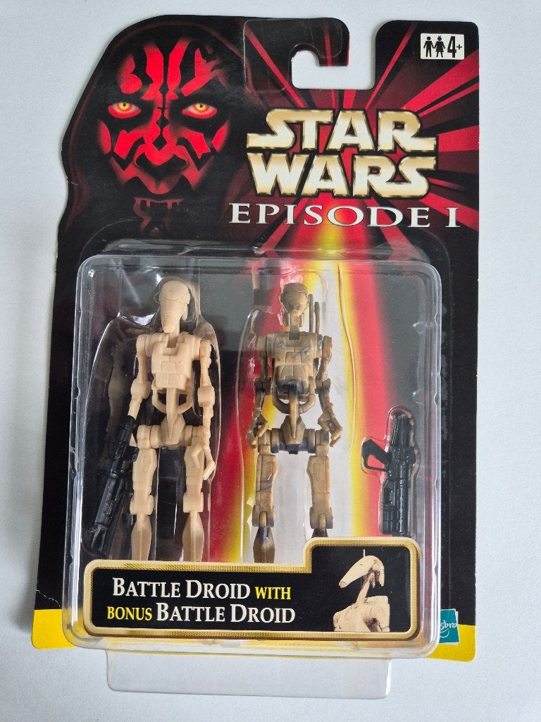 Star Wars EP1 Battle Droid Dirty + Bonus Battle Drod, Ophalen of Verzenden, Nieuw, Actiefiguurtje