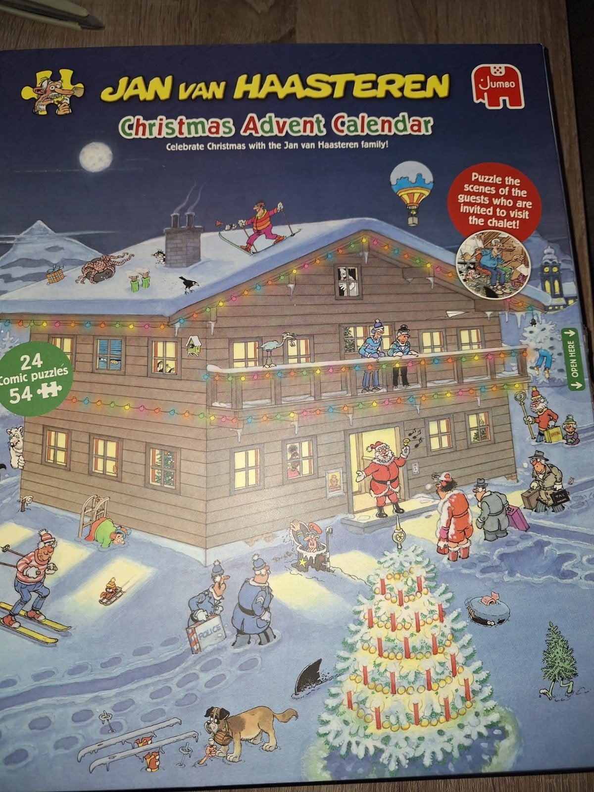 adventskalender jan van haasteren. puzzel., Ophalen, 500 t/m 1500 stukjes, Zo goed als nieuw
