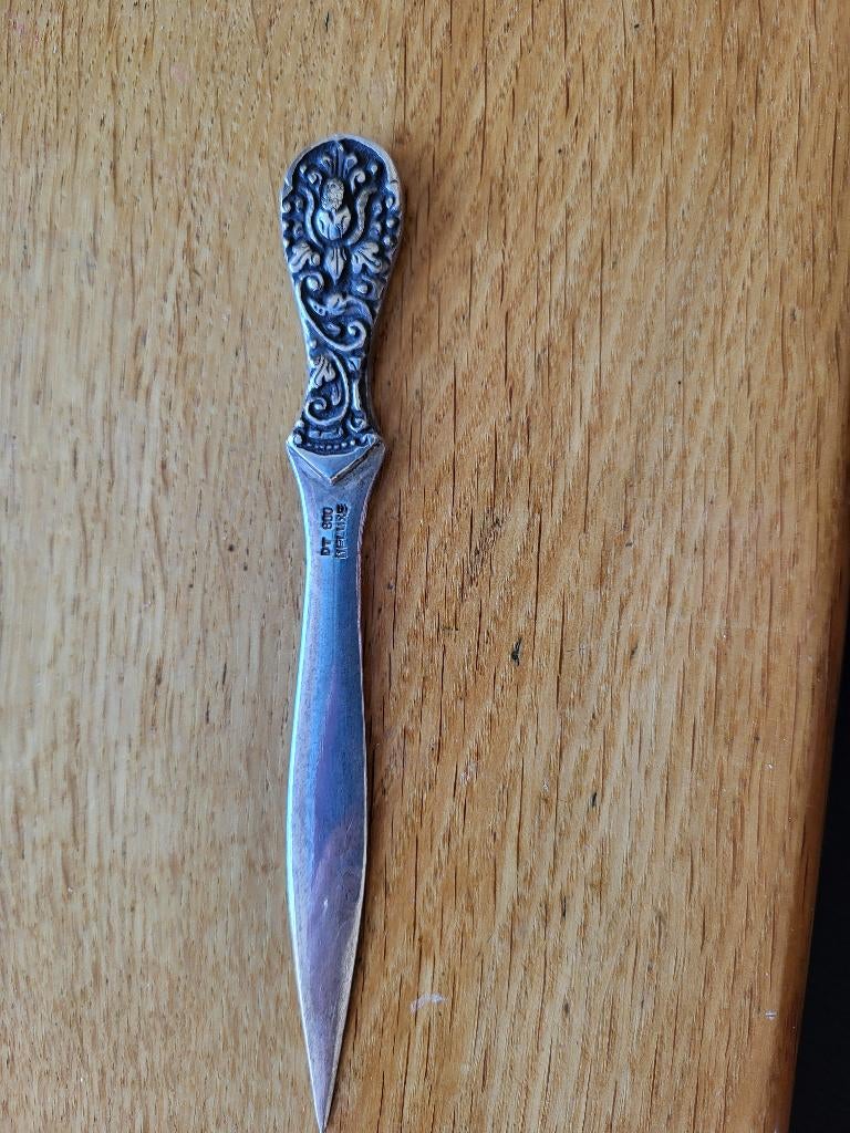 briefopener zilver antiek, Ophalen, Zilver