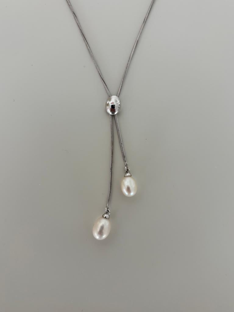 Diverse kettingen zilver en parels, Ophalen of Verzenden, Zo goed als nieuw, Zilver