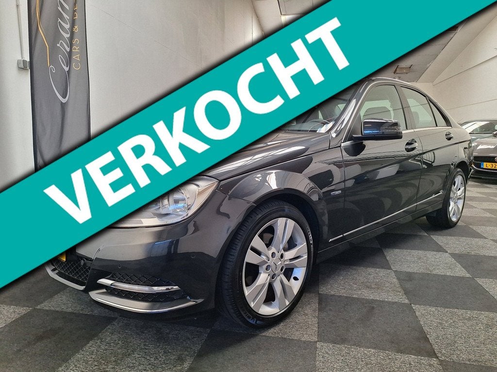 Mercedes-Benz C-klasse Elegance AUT. Nieuwe Distributie., Auto's, Mercedes-Benz, Automaat, Zwart, 1796 cc, Zwart