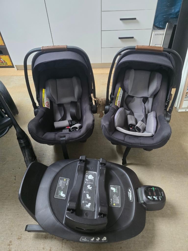 NUNA Caviar complete set, Kinderen en Baby's, Verstelbare rugleuning, Zo goed als nieuw, Isofix, 0 t/m 13 kg