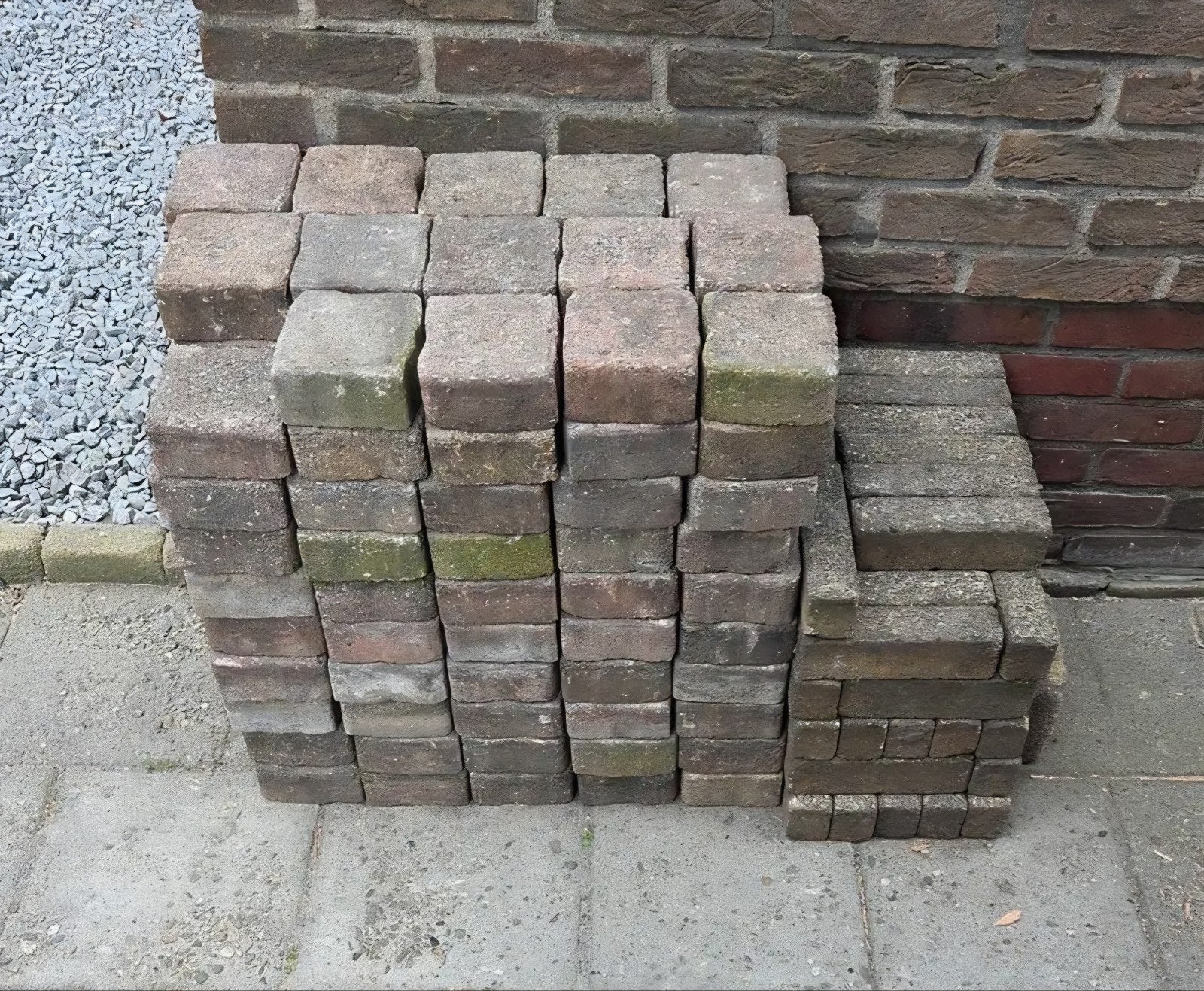 Klinkers vierkant en langwerpig, Tuin en Terras, Tegels en Klinkers, Ophalen, Beton, Klinkers