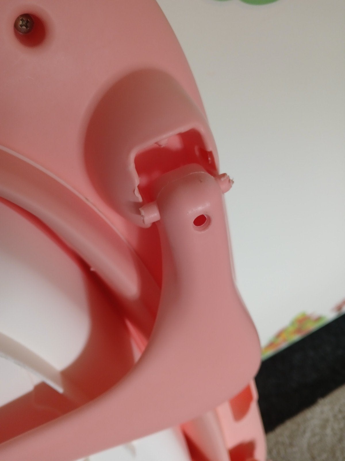 Opvouwbaar babybadje met standaard - Roze/Wit, Ophalen
