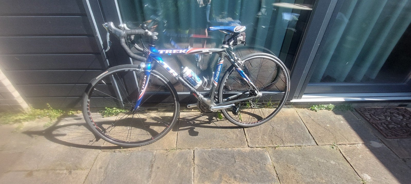 Trek 5200 racefiets (2002) met carbon frame en Ultegra, 28 inch, Gebruikt, Velgrem, Meer dan 20 versnellingen