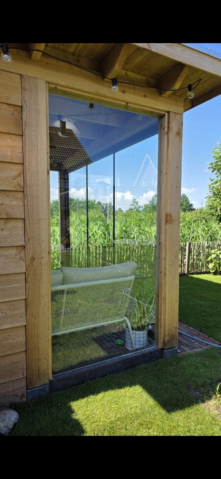 Mooi gelaagd raam, nieuwstaat!, Tuin en Terras, Ophalen, Zo goed als nieuw