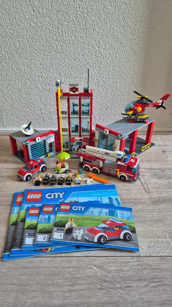 Lego City Fire Station 60110, Lego, Compleet, Ophalen of Verzenden, Complete set