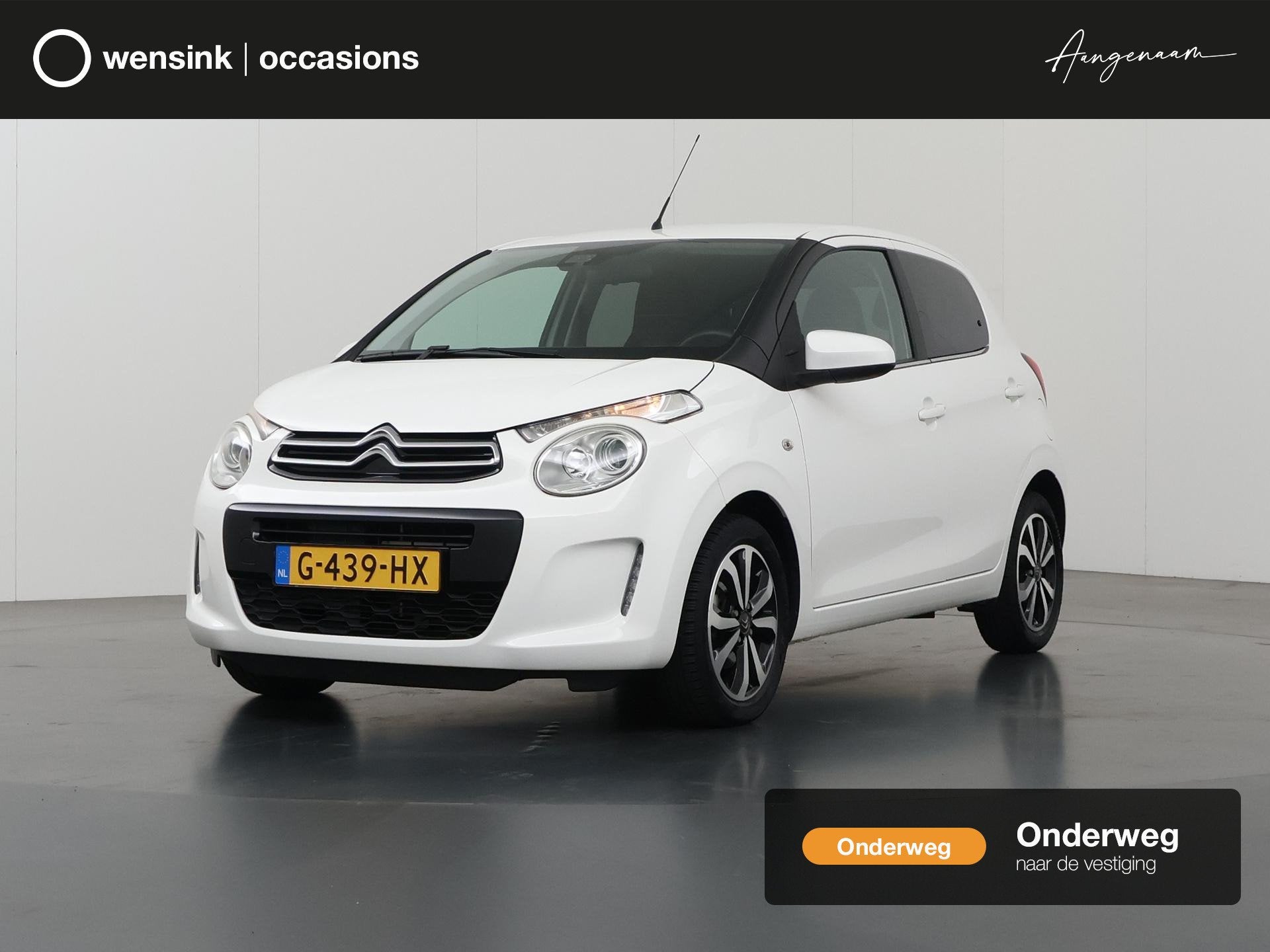 Citroen C1 1.0 VTi Shine | Navigatie | Stoelverwarming | Cli, Auto's, Stof, Gebruikt, Euro 6, 4 stoelen