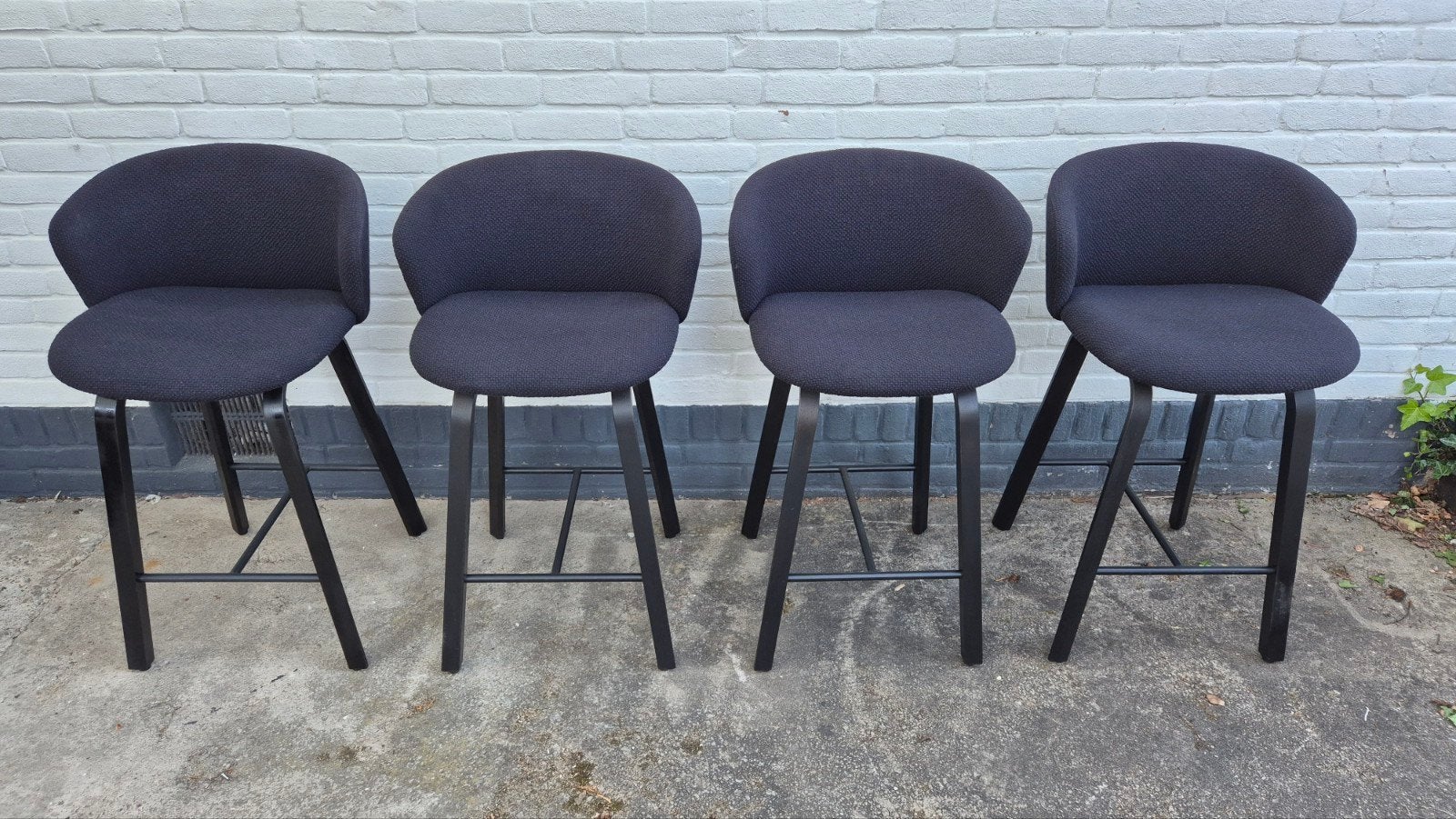 4x Arco barstoel zwart, Ophalen, 60 tot 90 cm