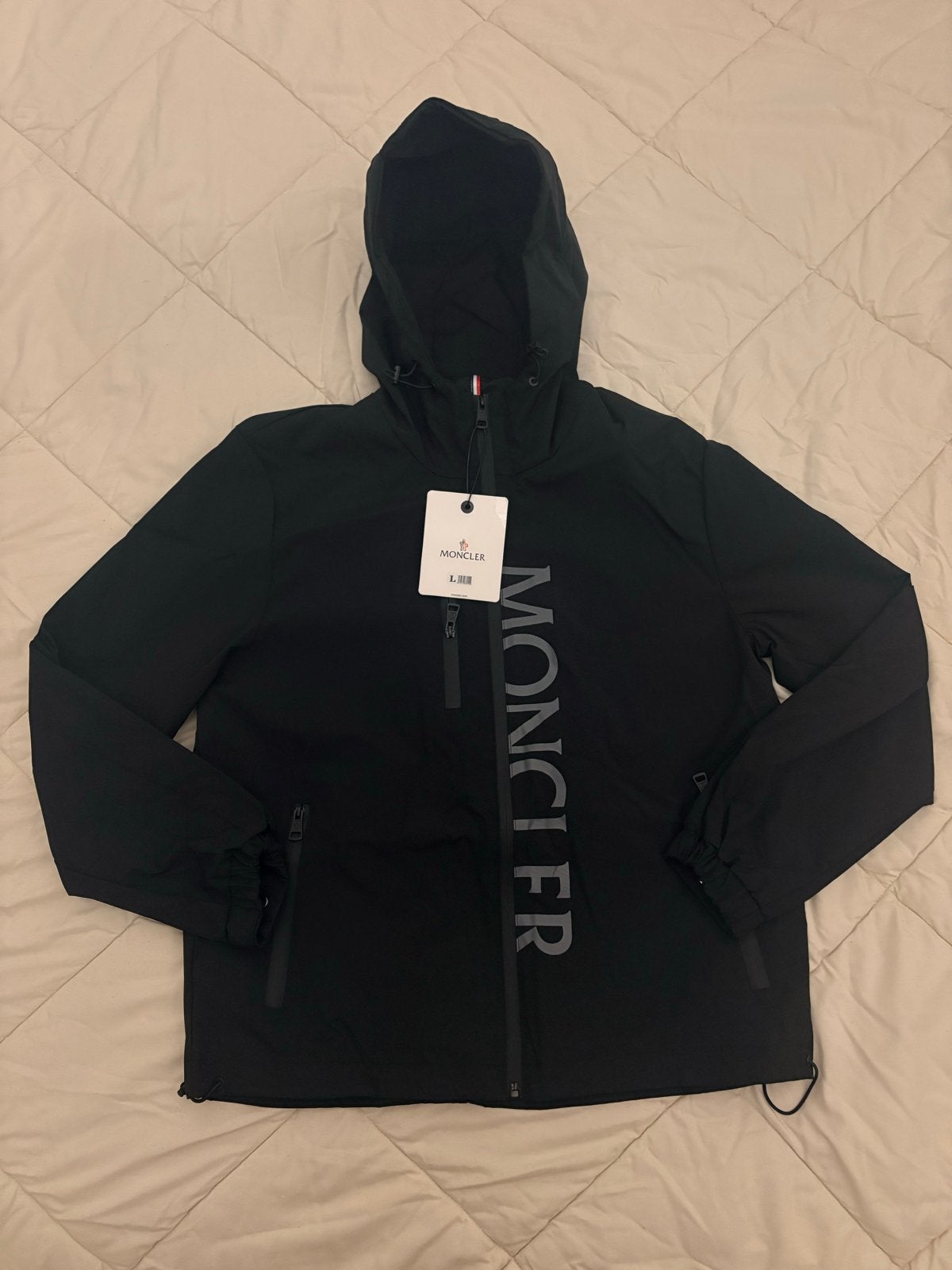 Moncler L Zwart + NFC scan, Verzenden, Nieuw, Maat 52/54 (L), Zwart