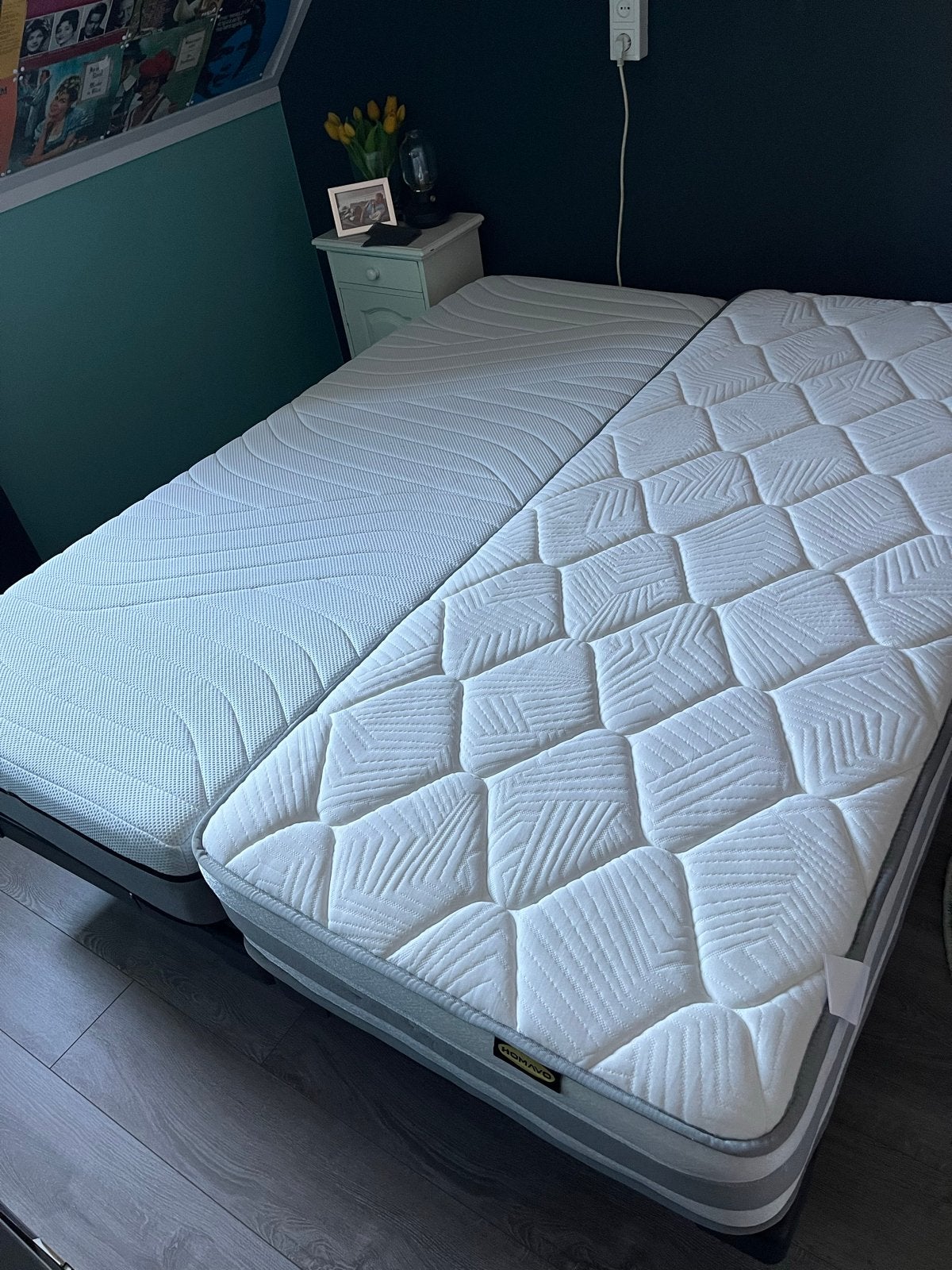 Te koop, Tempur matras en bedbodems., Huis en Inrichting, Slaapkamer | Matrassen en Bedbodems, Ophalen, Gebruikt, 90 cm, Eenpersoons